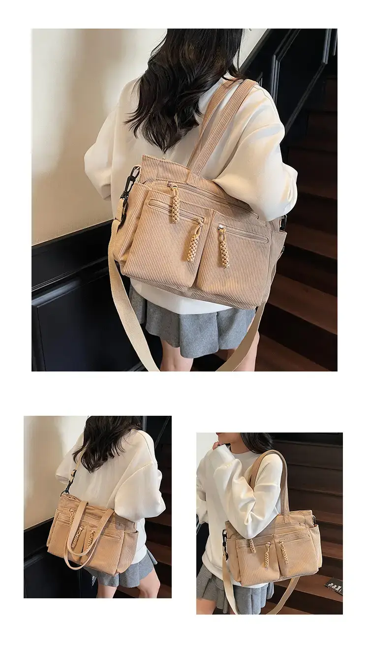 Green Corduroy Shoulder Bag for Women 2025 — feature 16