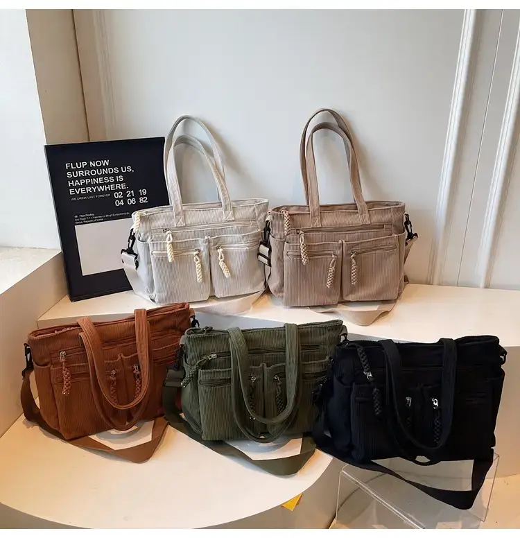 Green Corduroy Shoulder Bag for Women 2025 — feature 18