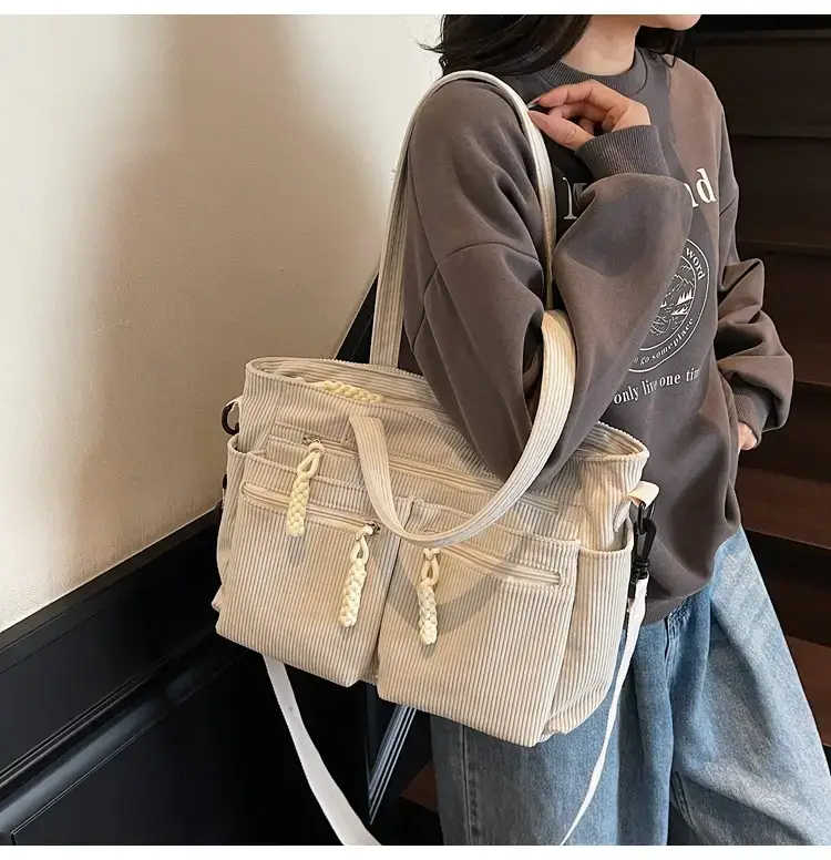Green Corduroy Shoulder Bag for Women 2025 — feature 38