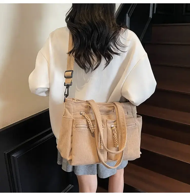 Green Corduroy Shoulder Bag for Women 2025 — feature 39