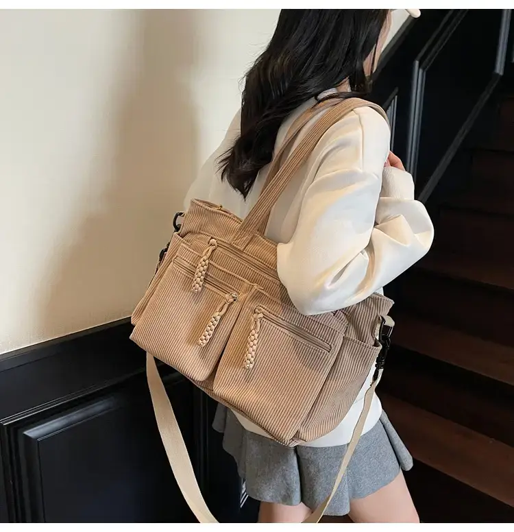 Green Corduroy Shoulder Bag for Women 2025 — feature 45
