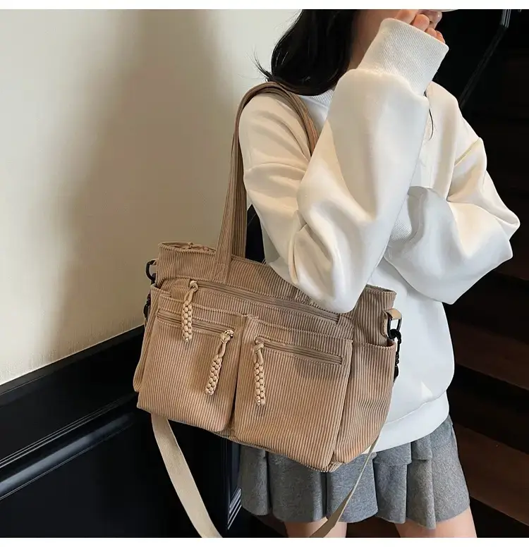 Green Corduroy Shoulder Bag for Women 2025 — feature 46