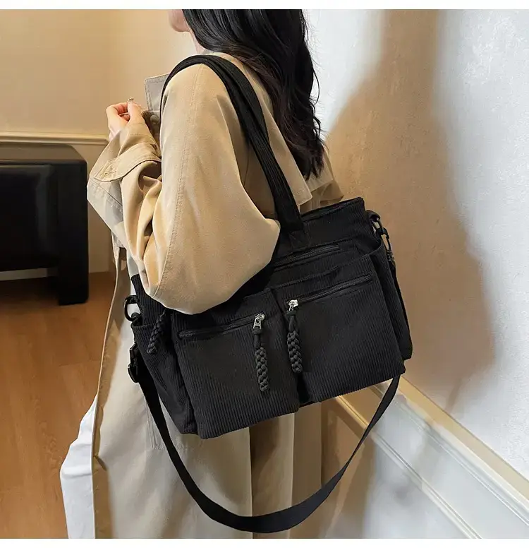Green Corduroy Shoulder Bag for Women 2025 — feature 49