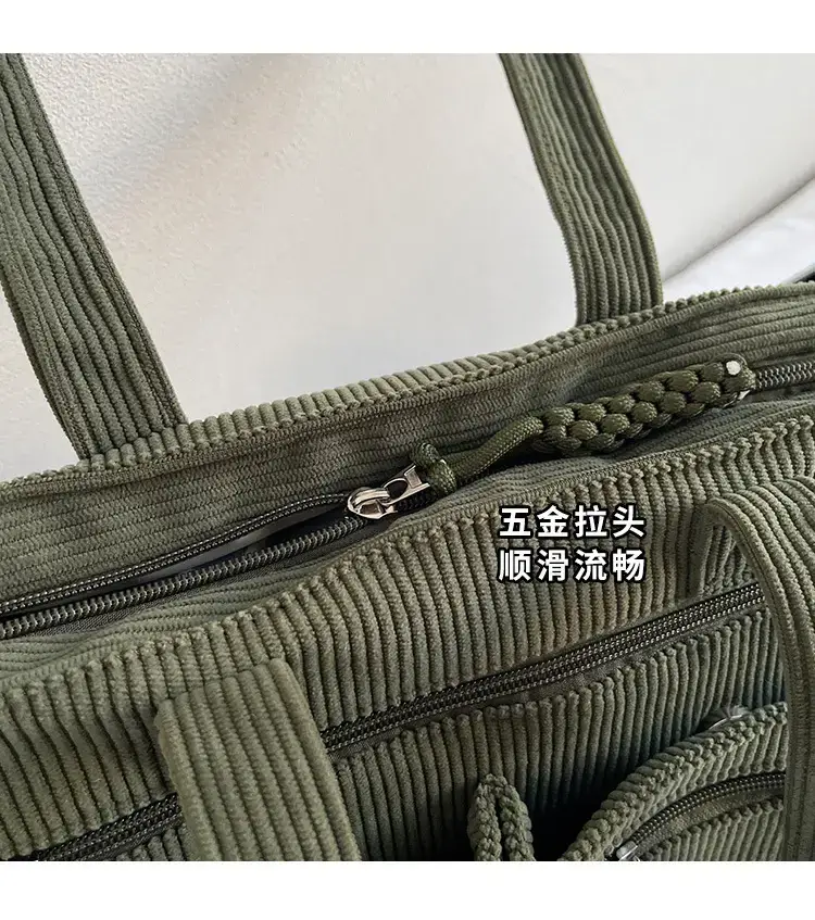 Green Corduroy Shoulder Bag for Women 2025 — feature 7