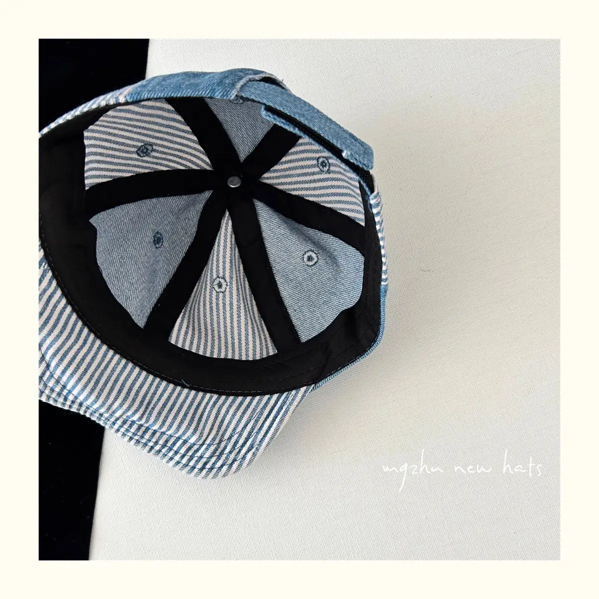 Baby Cap Retro Denim Blue Spring Autumn — feature 8