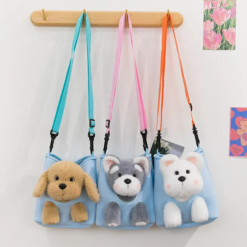 Cute Peek-A-Boo Pet Doll Toy Bag with Hide & Seek Design