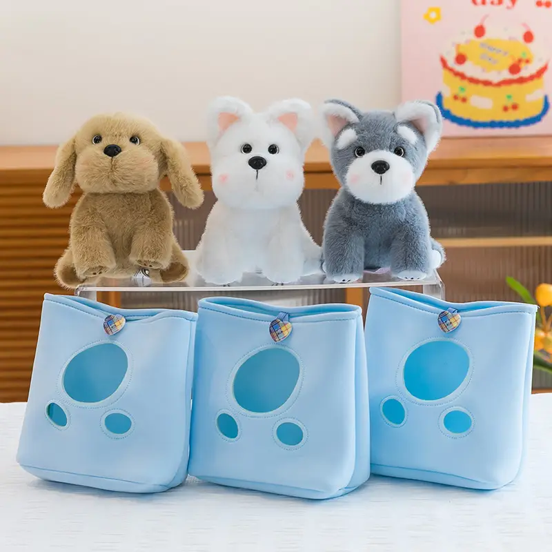 Cute Peek-A-Boo Pet Doll Toy Bag with Hide & Seek Design