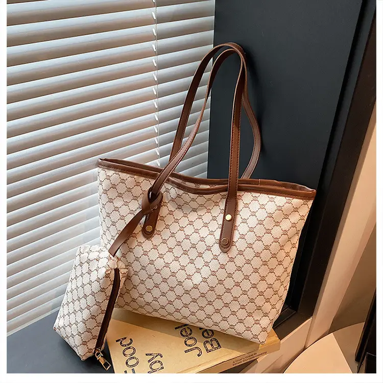 Retro Fashion Underarm Bags for Women Large Capacity Commuter Tote - Image 2
