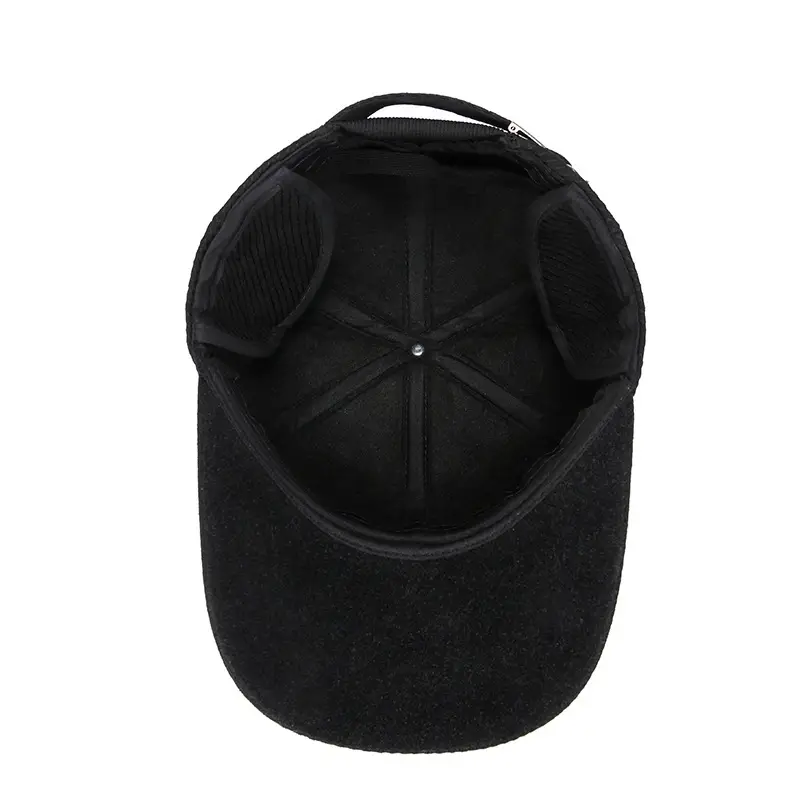 Winter Black Velvet Duck Cap for Men - Image 5