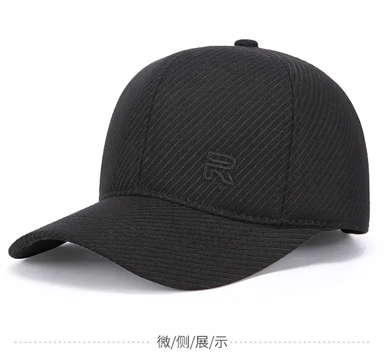 Winter Black Velvet Duck Cap for Men — feature 6