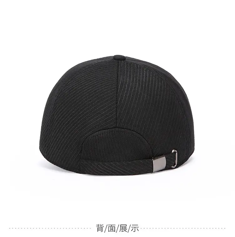 Winter Black Velvet Duck Cap for Men — feature 8