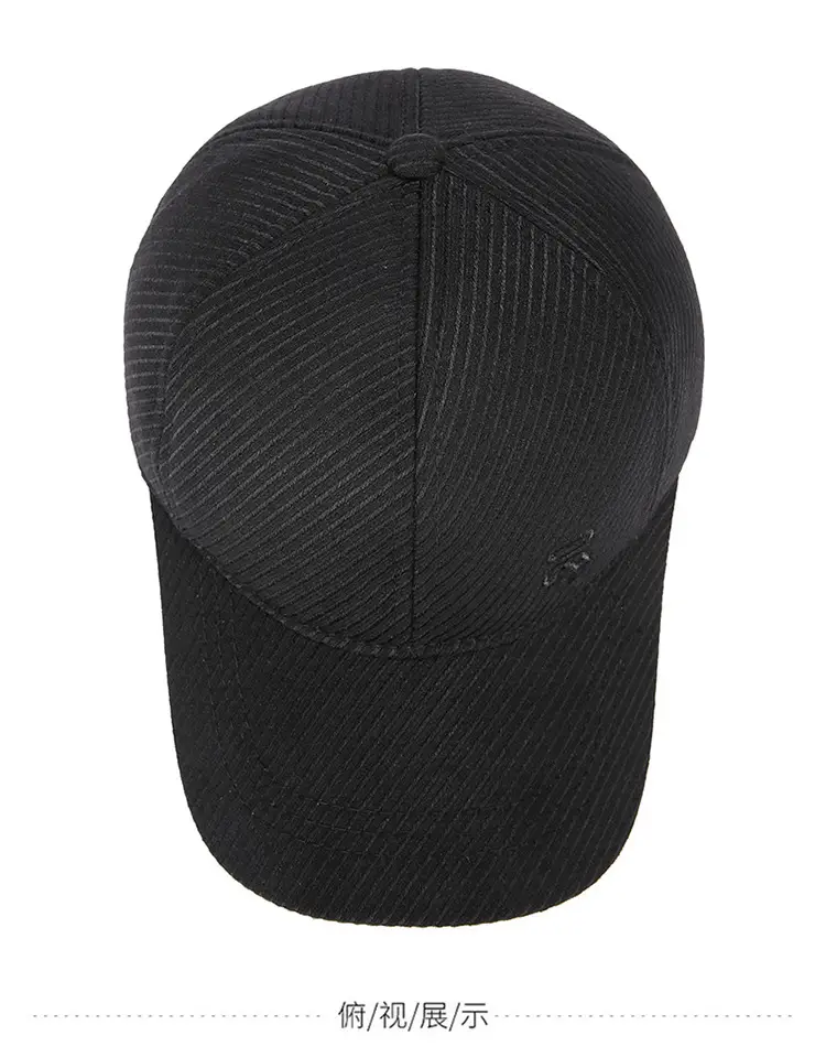 Winter Black Velvet Duck Cap for Men — feature 9