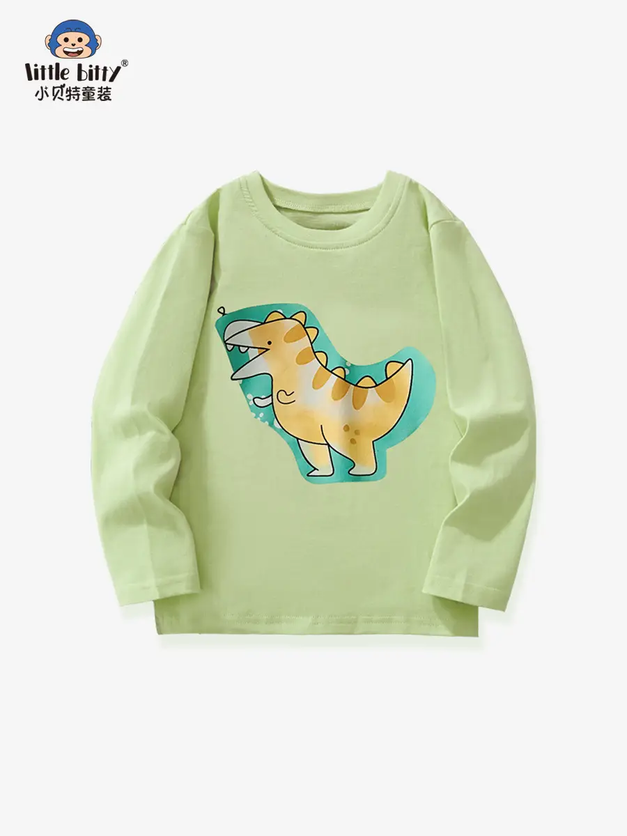 25Th Autumn Boys Dinosaur Print Long Sleeve T-Shirt - Image 3