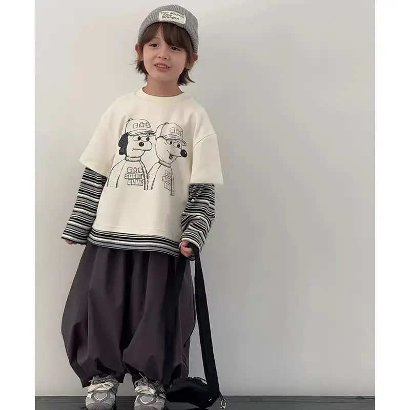 Boys Long Sleeve Cotton T-Shirt 2025 Streetwear - Image 6