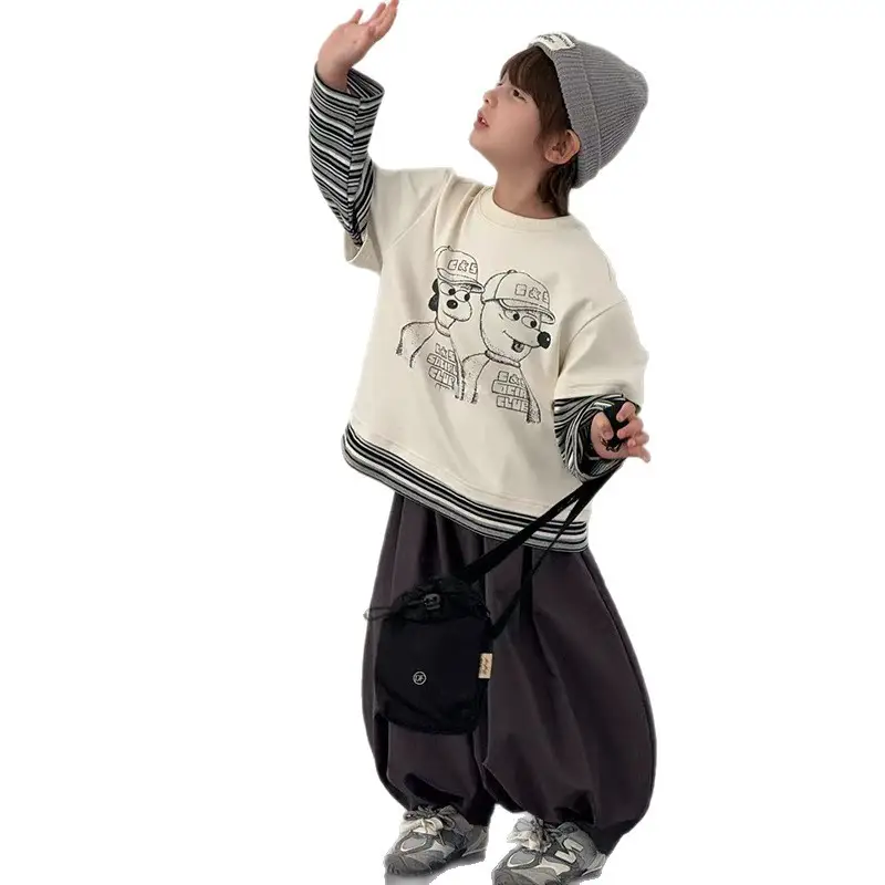 Boys Long Sleeve Cotton T-Shirt 2025 Streetwear - Image 7