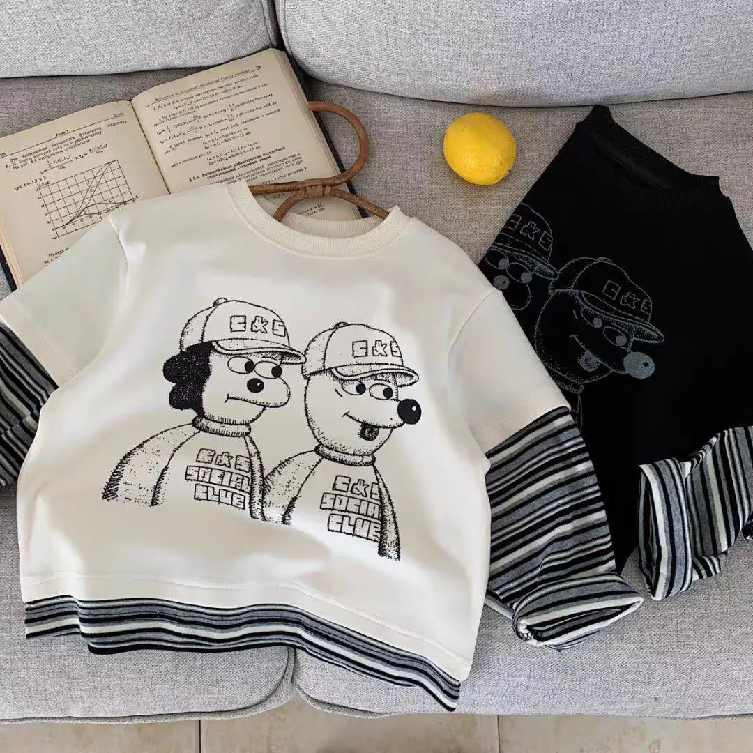 Boys Long Sleeve Cotton T-Shirt 2025 Streetwear — feature 11