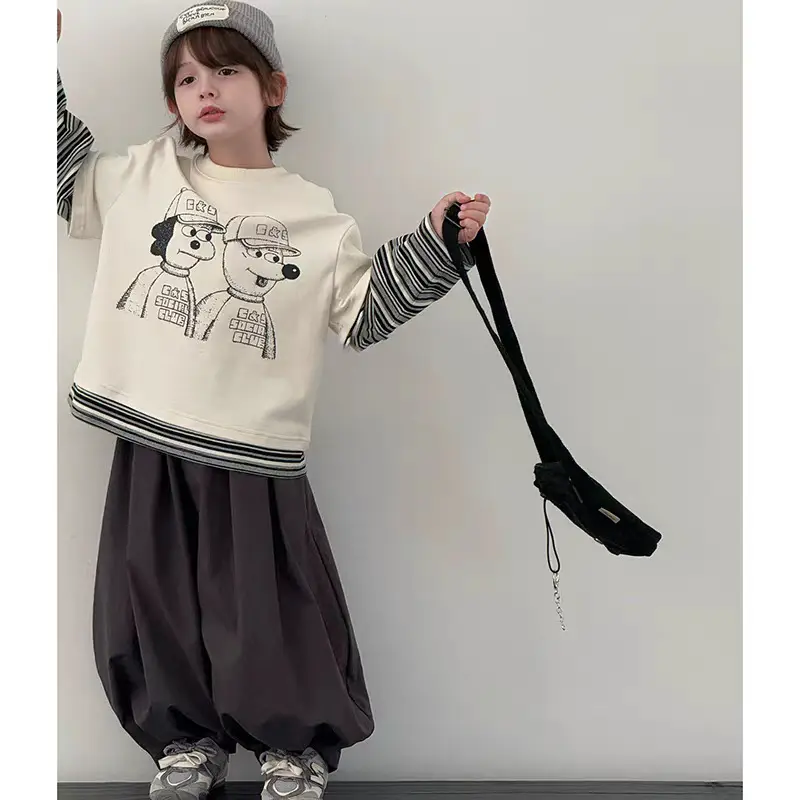 Boys Long Sleeve Cotton T-Shirt 2025 Streetwear — feature 3