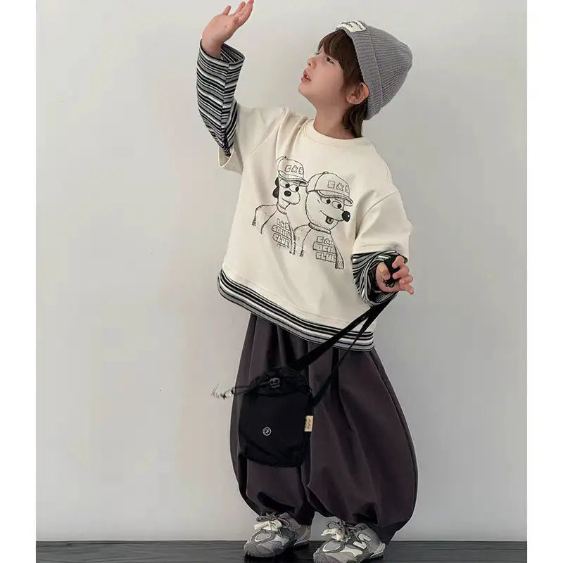 Boys Long Sleeve Cotton T-Shirt 2025 Streetwear — feature 5