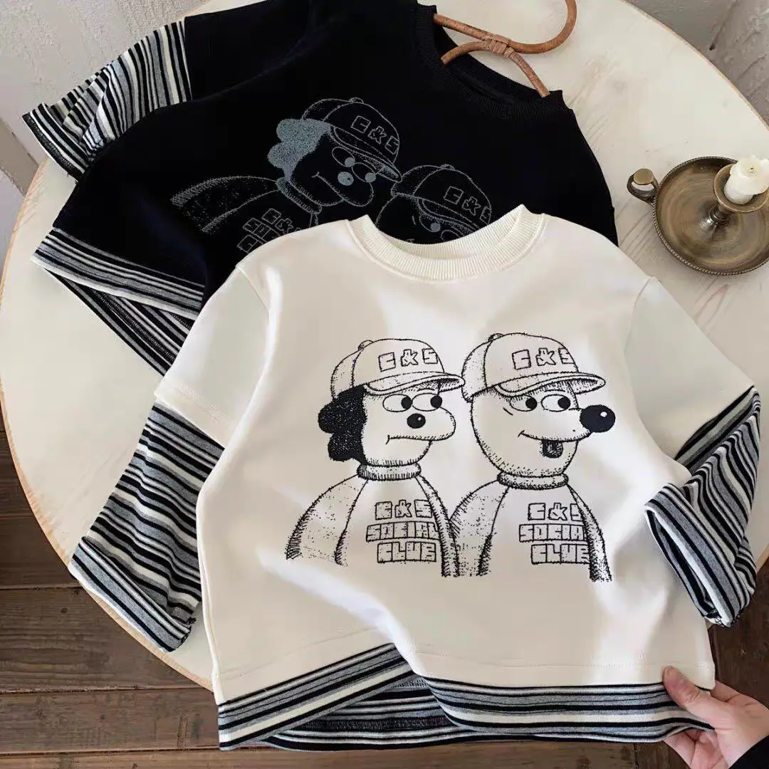Boys Long Sleeve Cotton T-Shirt 2025 Streetwear — feature 9