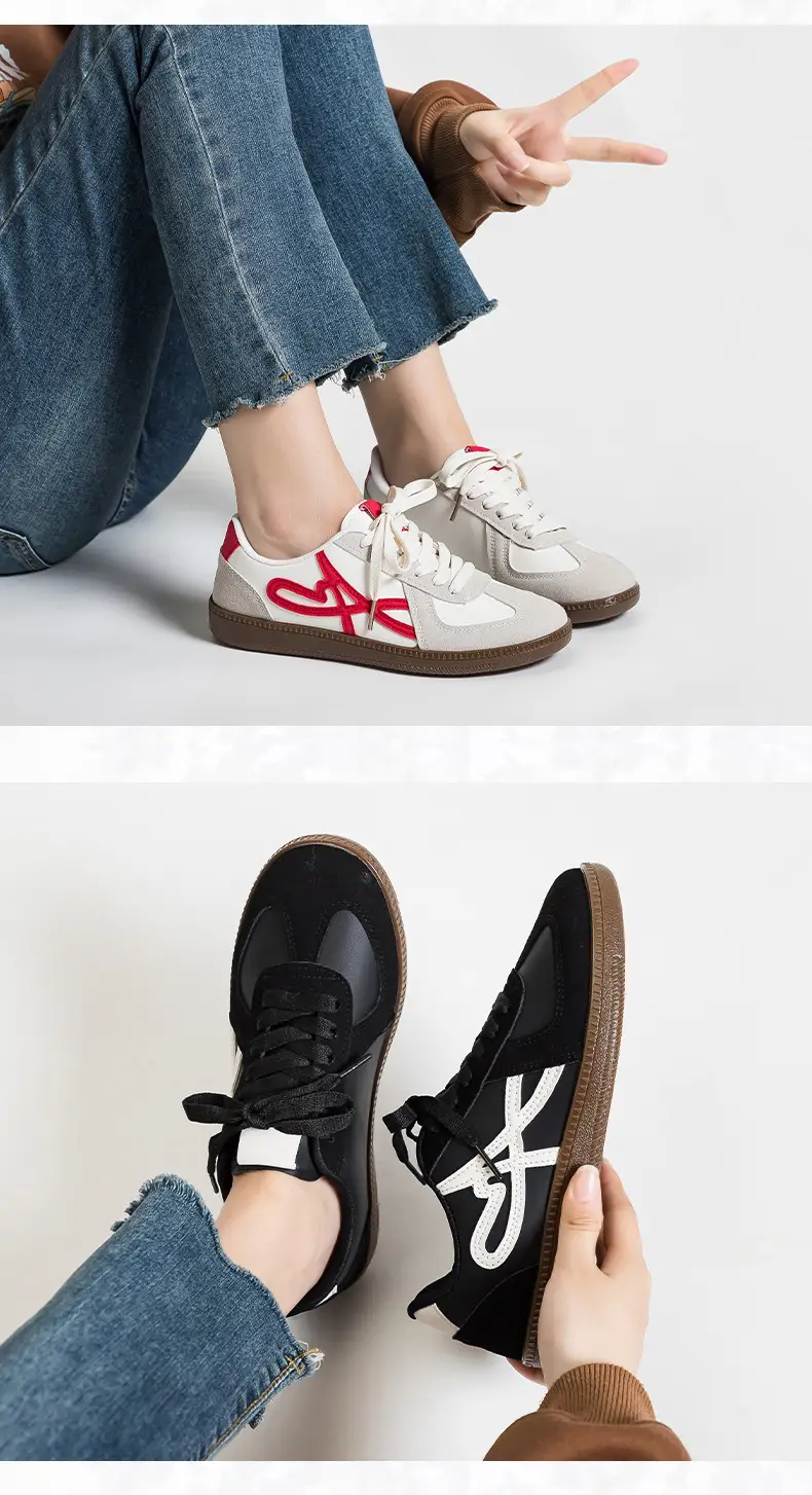 Couple Retro Moral Training Shoes, Versatile Casual Sports Shoes, Korean Fashion White Shoes, Lightweight and Comfortable Women's Shoes F8863 — feature 7