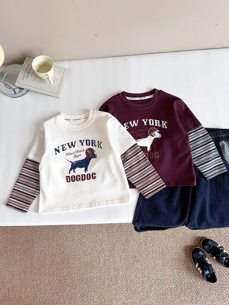 New Kids Korean Style Striped T-Shirt Set - Image 4