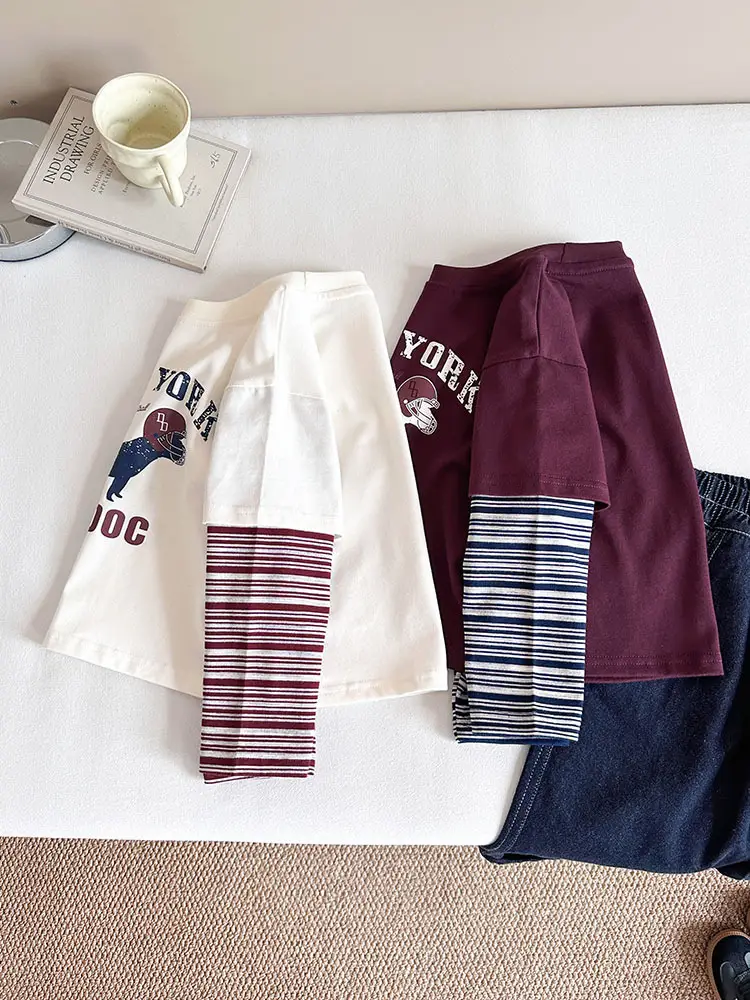 New Kids Korean Style Striped T-Shirt Set - Image 5