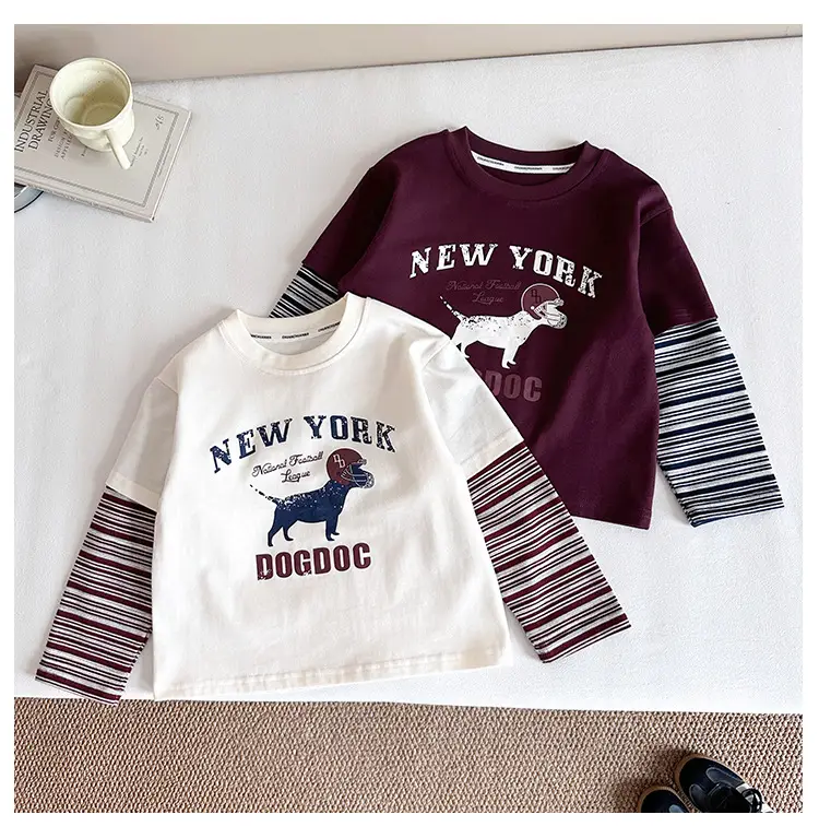 New Kids Korean Style Striped T-Shirt Set — feature 15