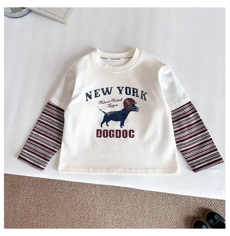 New Kids Korean Style Striped T-Shirt Set — feature 18