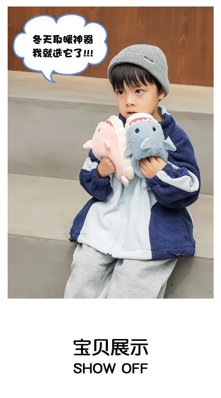 Winter Blue Shark Plush Baby Slippers 2025 — feature 10