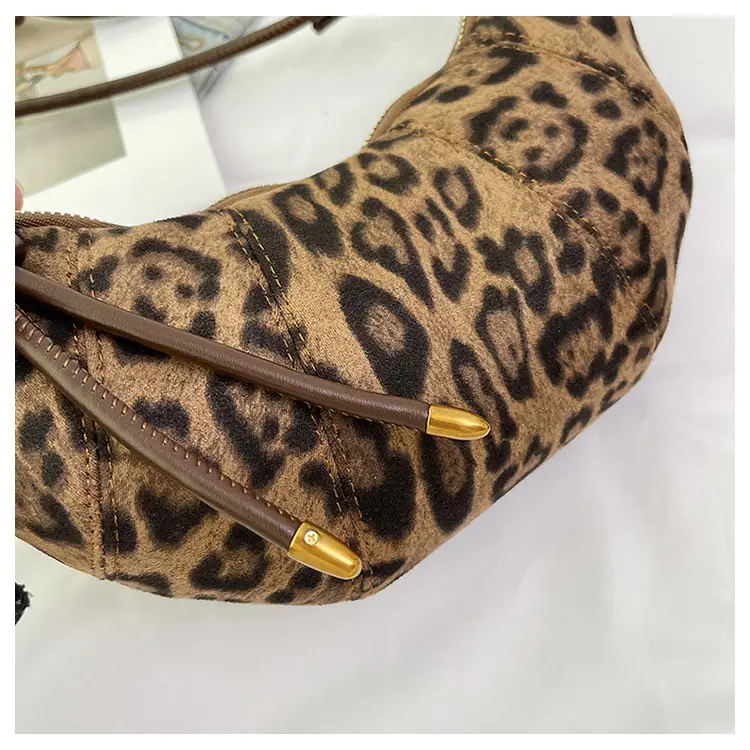 Leopard Print Croissant Bag Women's Shoulder Crossbody — feature 26