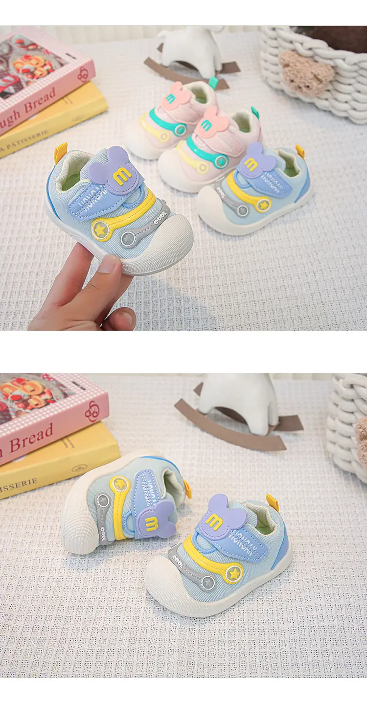 Pink Cartoon Baby Slip-On Shoes for Toddler — feature 10