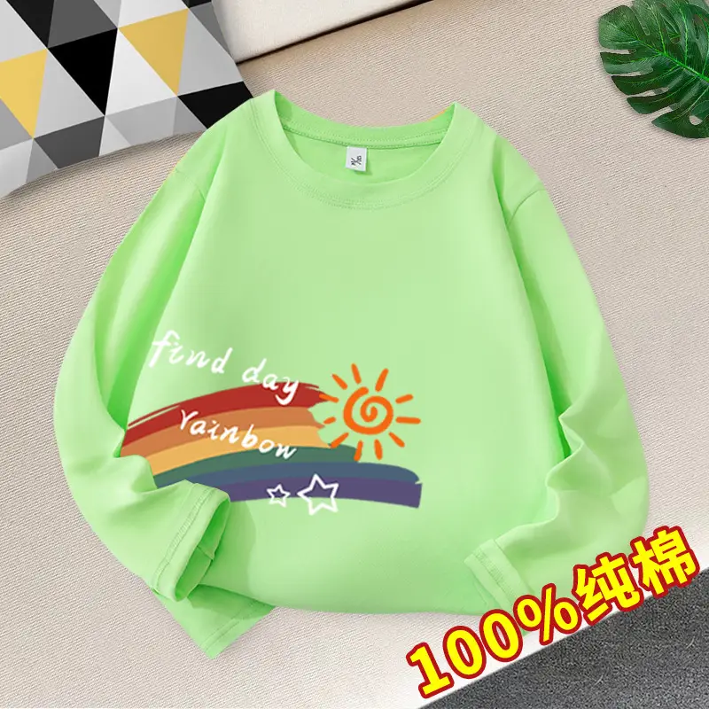 Boys Cotton Long Sleeve T-Shirt Lucky Cat Medium Large