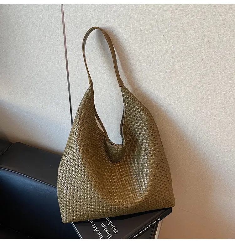 Women Cross-Border Woven Tan Tote Bag 2025 — feature 13