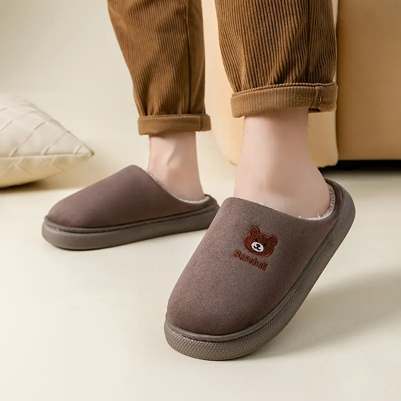 New Cartoon Cotton Slippers for Men Women Home Winter - Image 20