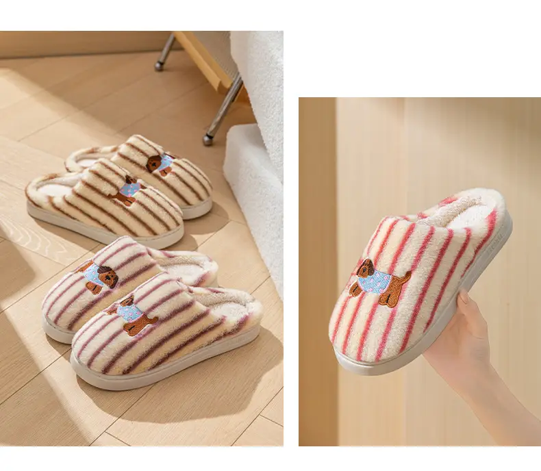 New Cartoon Cotton Slippers for Men Women Home Winter — feature 14