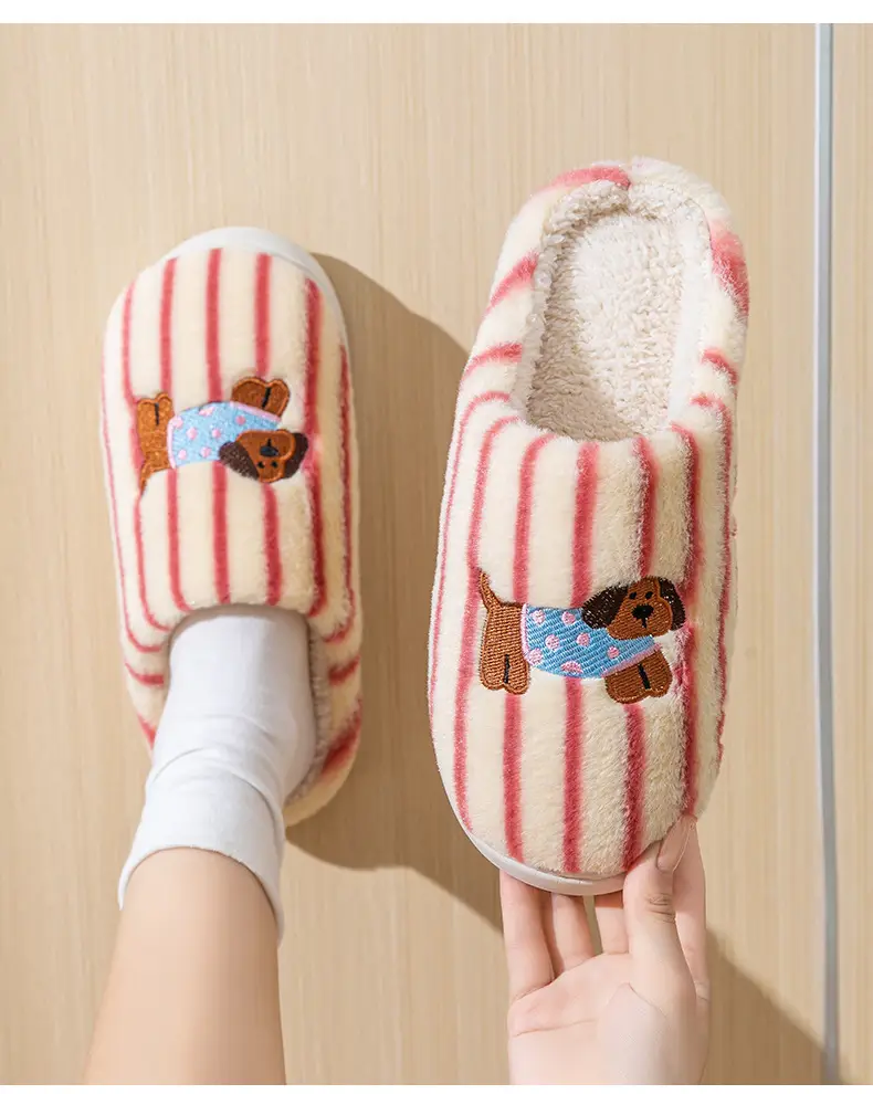 New Cartoon Cotton Slippers for Men Women Home Winter — feature 15