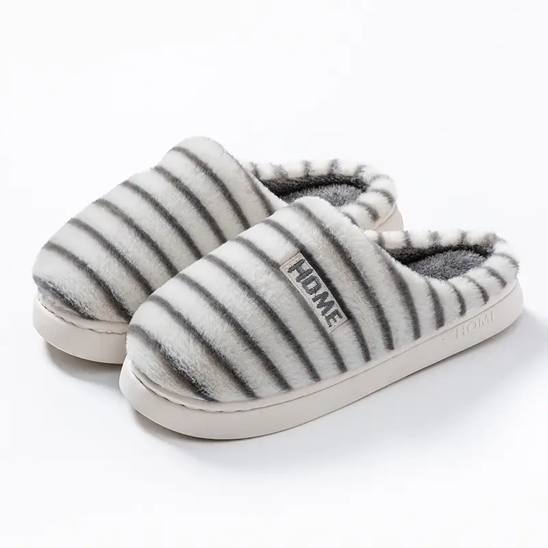 New Cartoon Cotton Slippers for Men Women Home Winter - Image 16