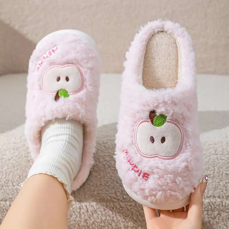 New Cartoon Cotton Slippers for Men Women Home Winter - Image 5