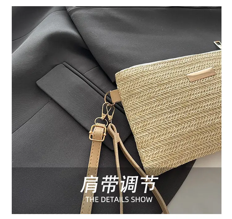 Women's Woven Crossbody Bag Small Square Handheld Mobile Bag — feature 6