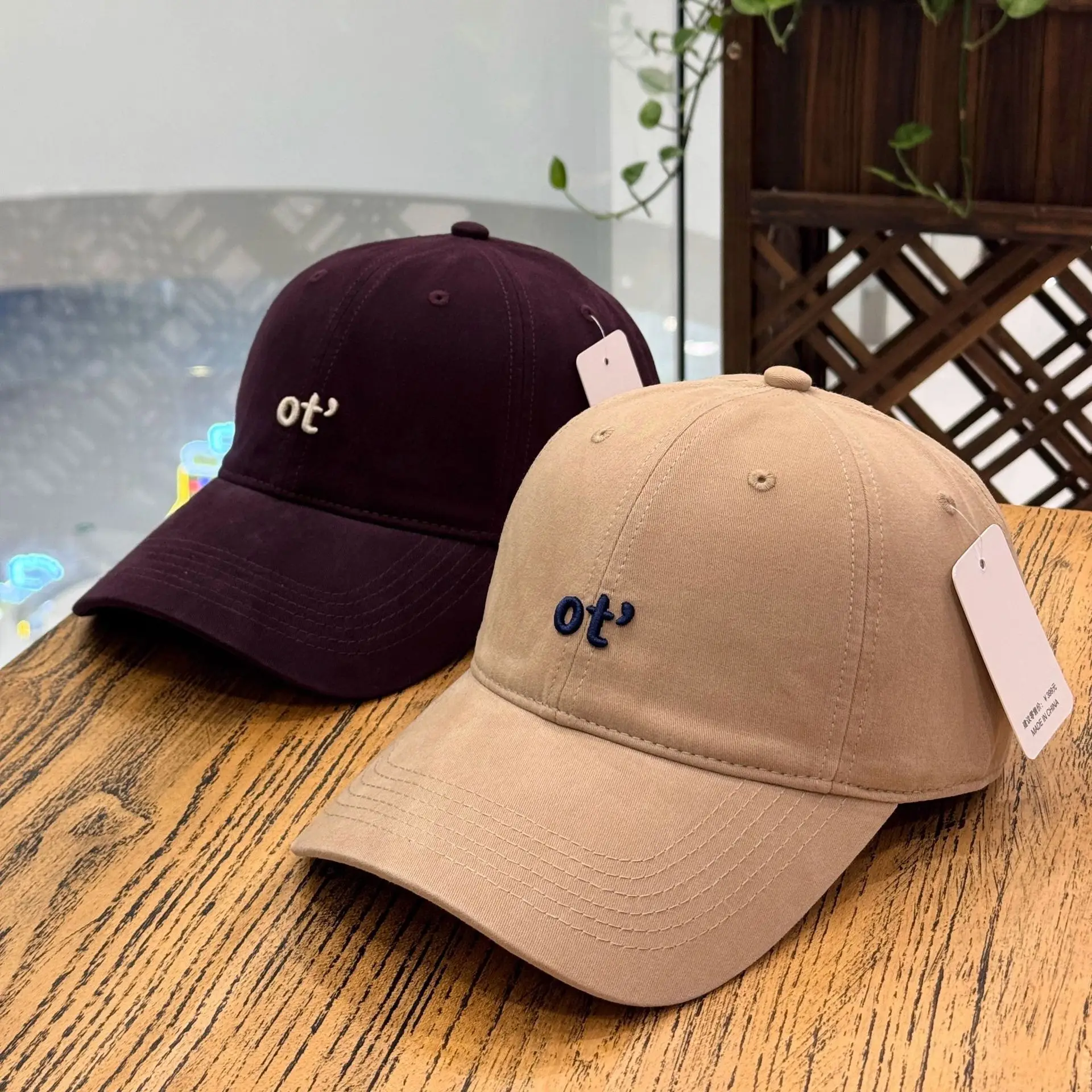 Women Beige Cotton Baseball Cap with Embroidered Logo - Image 12