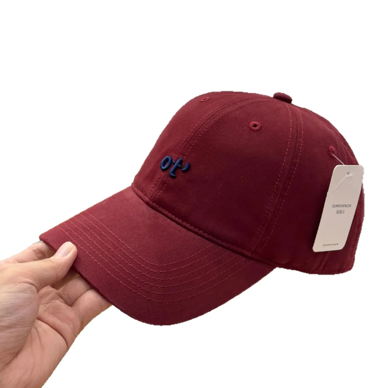 Women Beige Cotton Baseball Cap with Embroidered Logo - Image 14