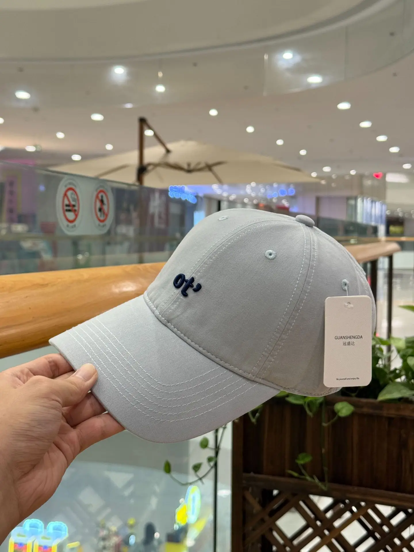Women Beige Cotton Baseball Cap with Embroidered Logo — feature 10