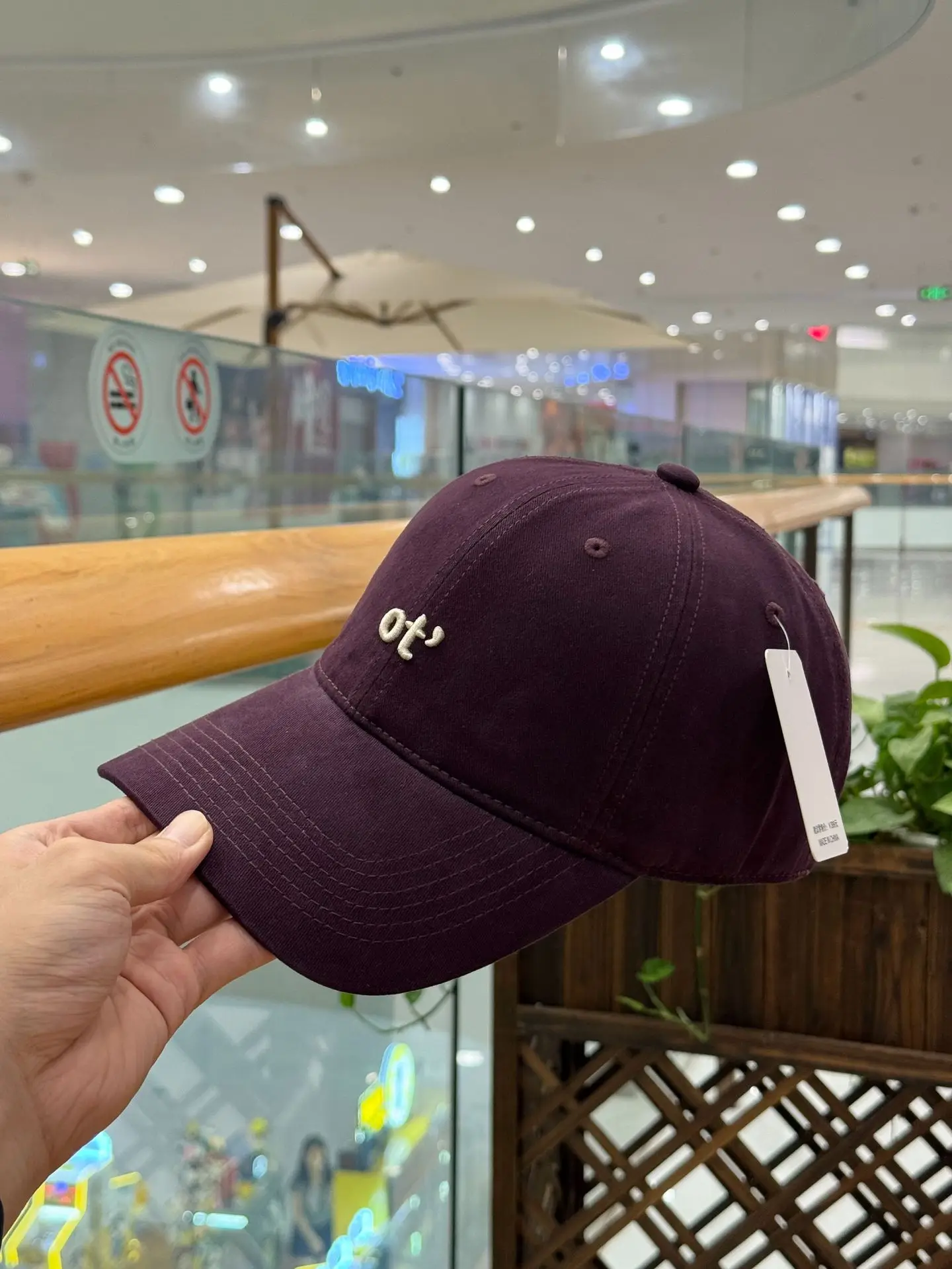 Women Beige Cotton Baseball Cap with Embroidered Logo — feature 8