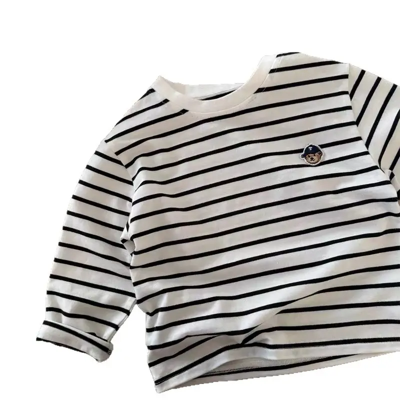 Boys Striped Long Sleeve T-Shirt 2025 Spring Autumn - Image 9