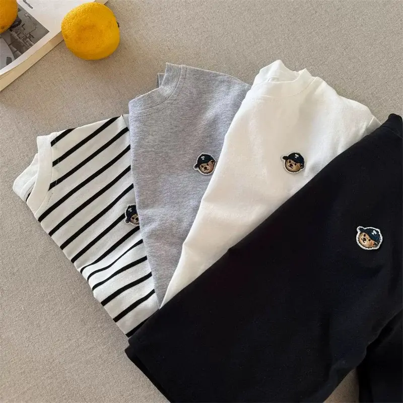 Boys Striped Long Sleeve T-Shirt 2025 Spring Autumn — feature 4