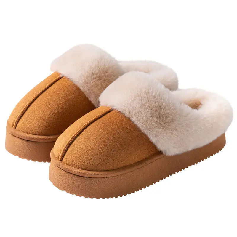Birkenstock Cotton Slippers for Women Autumn and Winter Outer Wear 2025 New Fashion Internet Celebrity Thick-Soled Warm Plush Cotton Slippers for Women