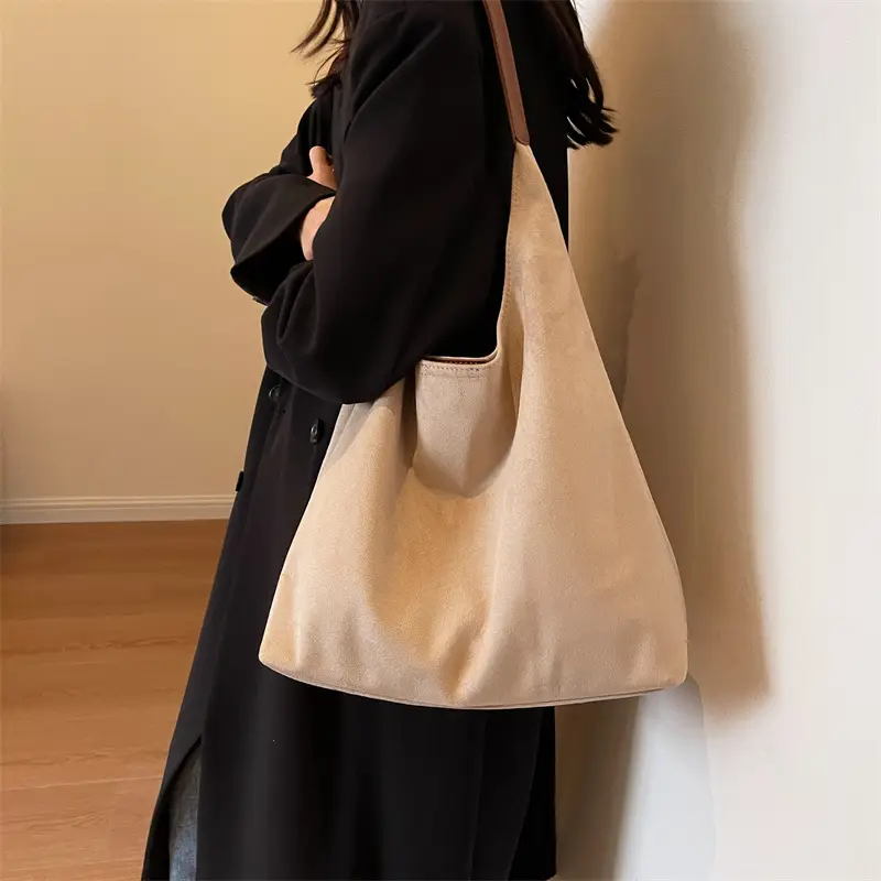 High-Quality Brown Leather Underarm Bag for Women - Image 14