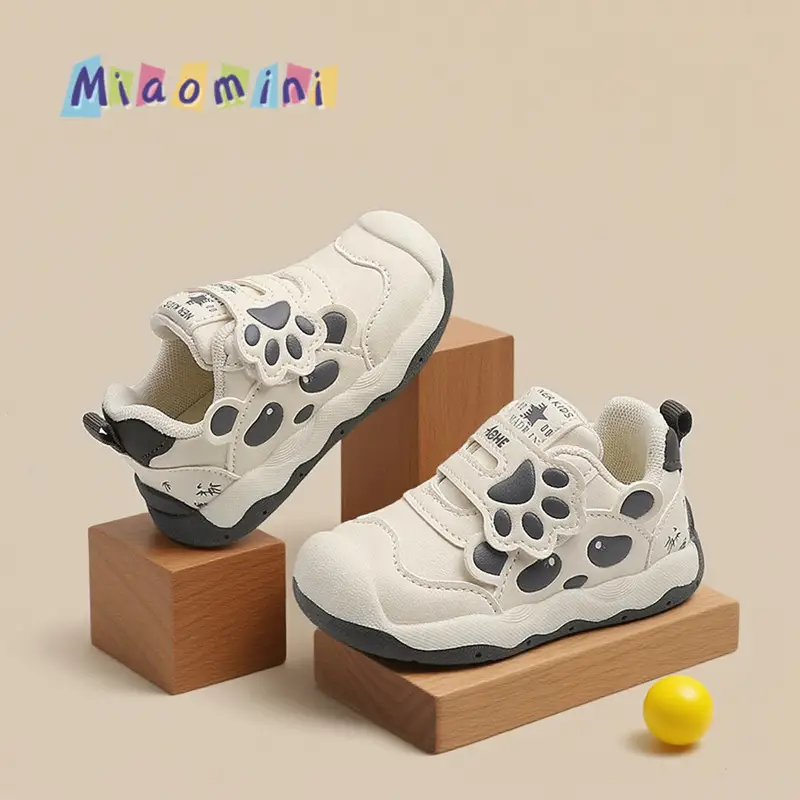 2025 Kids Sports Shoes White Soft Sole 1-3Yrs