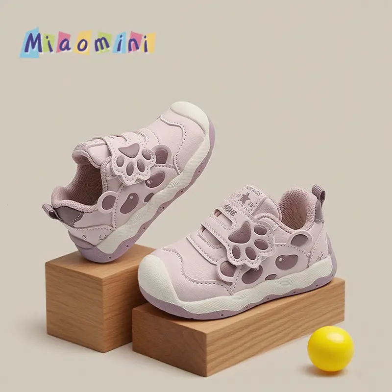 2025 Kids Sports Shoes White Soft Sole 1-3Yrs