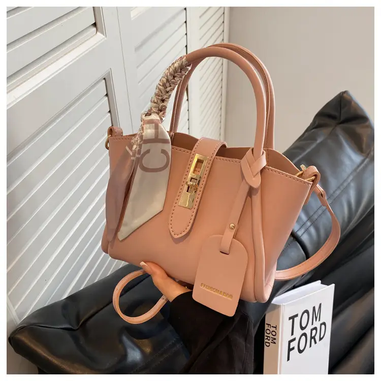 Black Leather Shoulder Crossbody Bag with Gold Plated Handles — feature 33